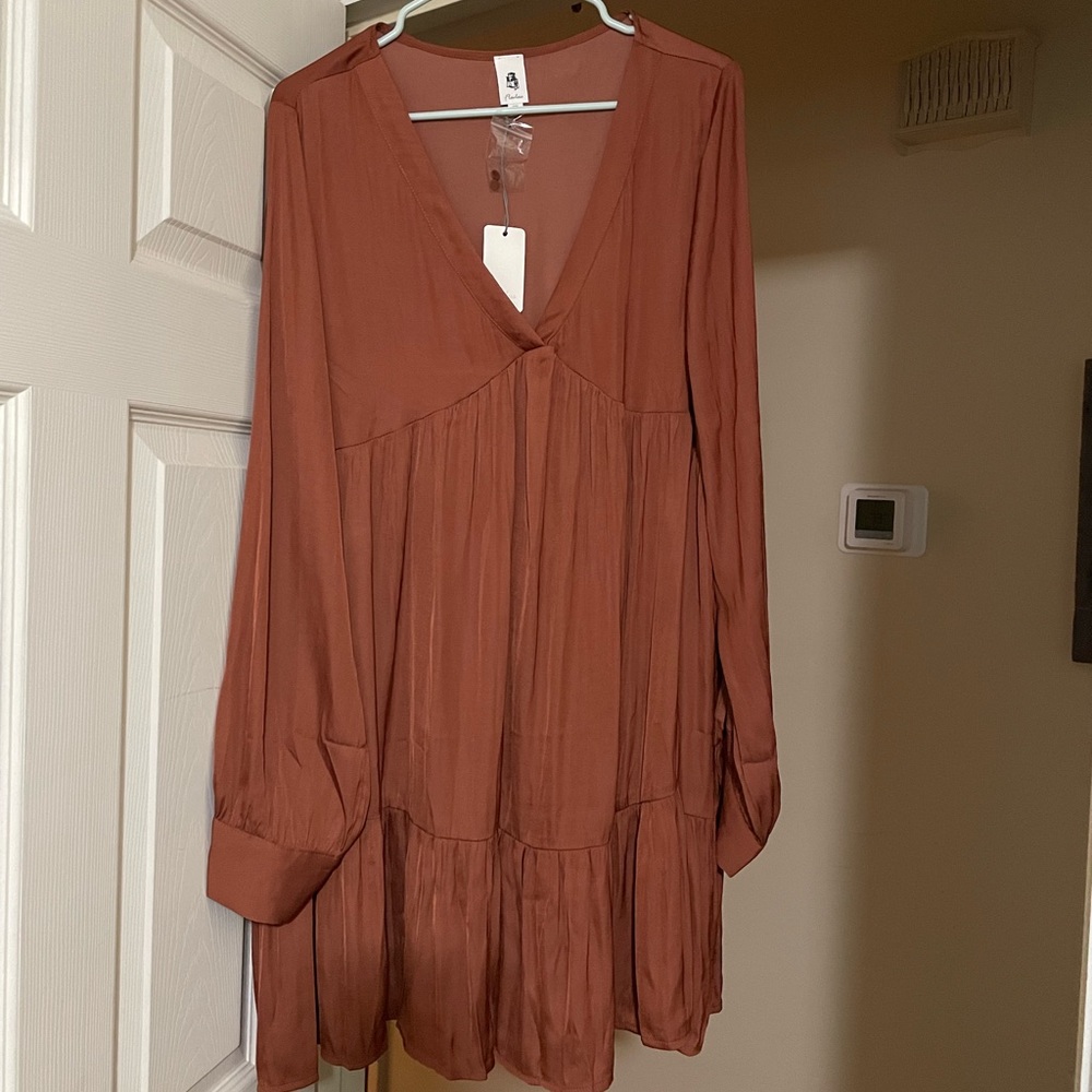 Silk baby doll dress
